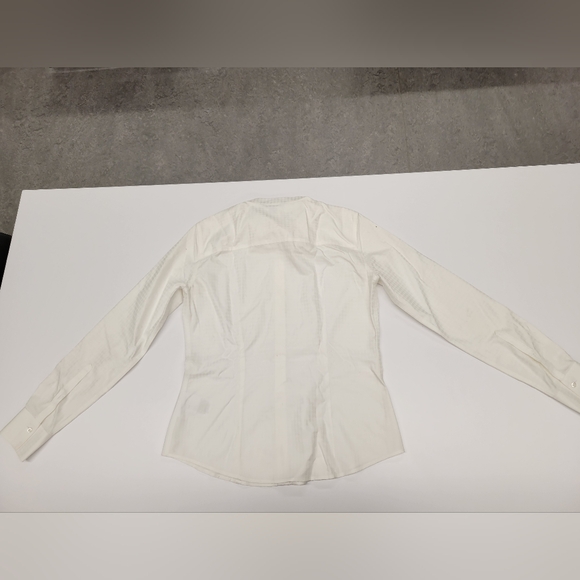 Brooks Brothers White Bow Collar Button-Down Shirt Women's Size 2 - Picture 6 of 7